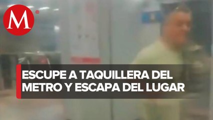 Individuo escupe a taquillera en metro de la CdMx