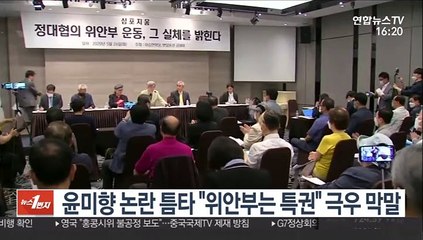 윤미향 논란 틈타 "위안부는 특권" 극우 막말