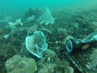 Environnement : la Méditerranée polluée par les masques et gants jetables