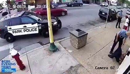 ABD'de polis tarafından öldürülen George Floyd'a müdahale anı güvenlik kamerasına yansıdı