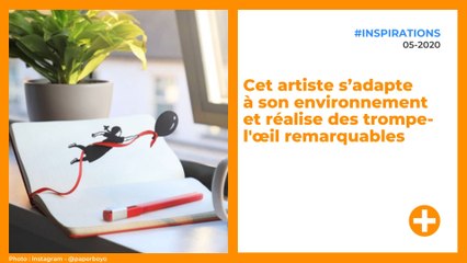 Cet artiste s’adapte à son environnement et réalise des trompe-l'œil remarquables