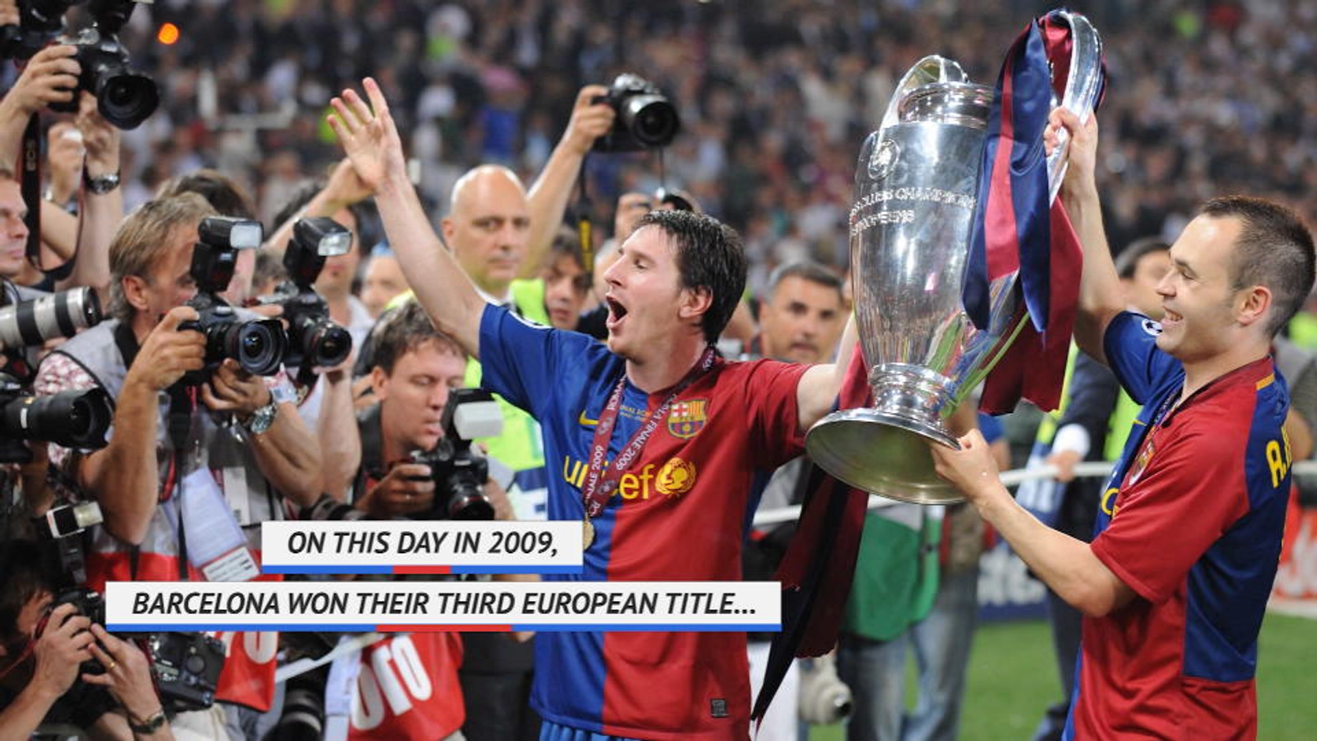 Barca win 2009 Champions League final to treble - video Dailymotion