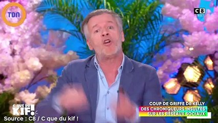 Kelly Vedovelli quitte le plateau de "C que du kif !"  après que Cyril est poussé un coup de gue*le