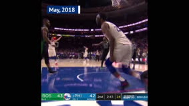 Flashback - Simmons and Embiid combine for stunning dunk