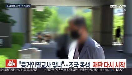 "증거인멸교사 맞나"…조국 동생 재판 다시 시작