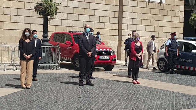 El Govern participa en el minuto de silencio por las víctimas del Covid-19