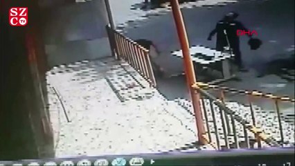 Sultangazi'de başına caraskal düşen adam hayatını kaybetti. O anlar kamerada