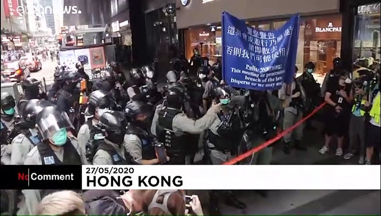 New protests in Hong Kong over law that will ban ridiculing China's national anthem
