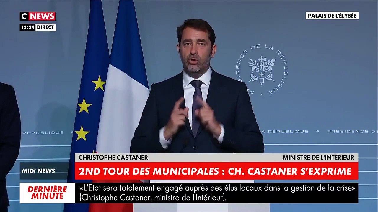 Les candidatures pour le 2nd tour des municipales du 28 juin pourront être déposées du 29 mai au 2 juin, annonce Christophe Castaner