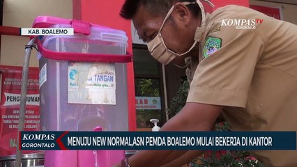 Menuju New Normal,ASN Pemda Boalemo Mulai Bekerja di Kantor