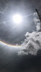 Togo :  un halo solaire aperçu dans le ciel ce mercredi 27 mai à Lomé