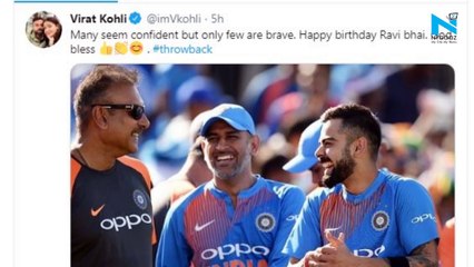 India coach Ravi Shastri turns 58: Sachin Tendulkar, Virat Kohli lead birthday wishes