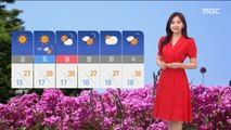 [날씨] 구름 낀 오후, 곳곳 비 살짝…서울 낮 22도