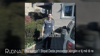 Rudina - Shpat Deda ne shtepi duke nderruar gomat e makines me rrobat e babit