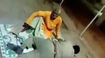 कानपुर: नशे में धुत सिपाही ने बुजुर्ग को बनाया अपना सेवक, वीडियो वायरल