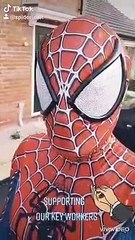 Spiderman makes a special visit to his Featherstone friends