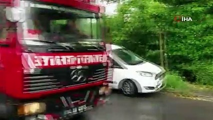 Plastik madde üretilen bir fabrikada yangın