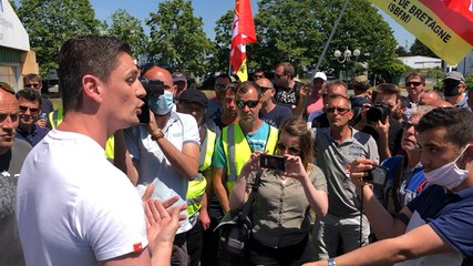 Les salariés de la Fonderie reçus par le Medef 56