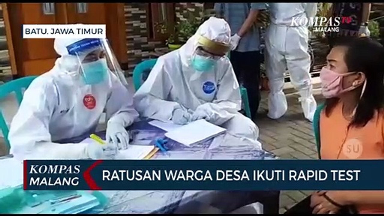 Ratusan Warga Desa Giripurno Jalani Rapid Test, Hasilnya 31 Reaktif