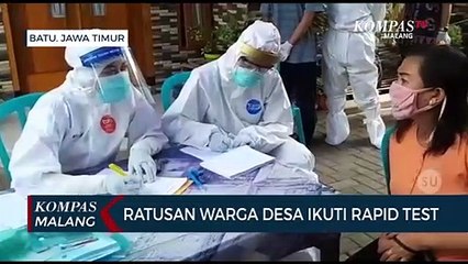 Ratusan Warga Desa Giripurno Jalani Rapid Test, Hasilnya 31 Reaktif