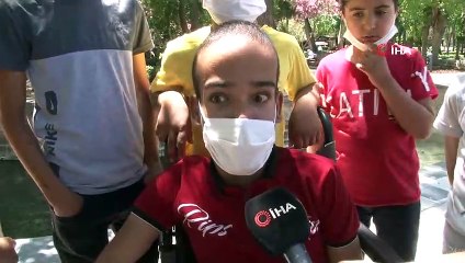 Kısıtlama molasında çocuklar Balıklıgöl’e akın etti