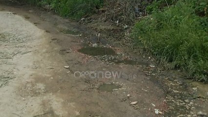Ora News -Ujërat e zeza problem i pazgjidhur për banorët e rrugës "Neço Muko": Frikë nga infeksionet