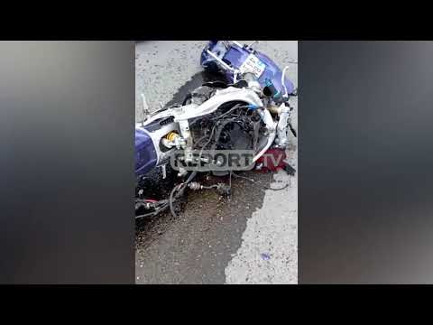 Bulqizë/ Motori përplaset me shtyllën elektrike, drejtuesi 'fluturon në ajër', sillet me helikopter