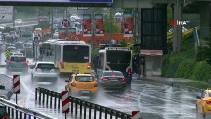 Beklenen yağmur İstanbul'da etkili olmaya başladı