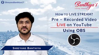 Recorded Video Live on YouTube | Going Live vs. Pre-Recorded Video | Which is better? | OBS | Hindi