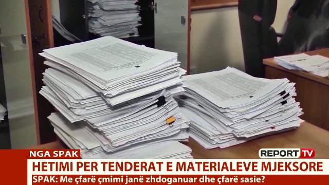 Report TV - Tenderat gjatë pandemisë, SPAK verifikime për kompanitë fituese të materialeve mjekësore