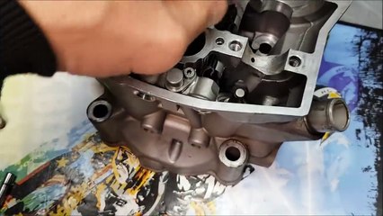 Ktm sx-f 450 repair of the damaged head of engine. ( 720 X 720 )
