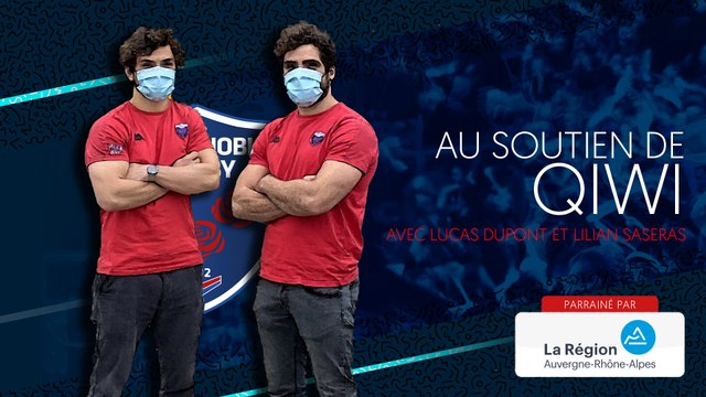 Lilian Saseras et Lucas Dupont au soutien de Qiwi