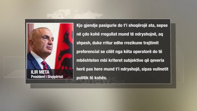 Ora News - Meta i kthen mazhorancës ligjin për turizmin detar