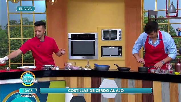¡Aprende a preparar unas deliciosas Costillas de cerdo al ajo! | Venga La Alegría
