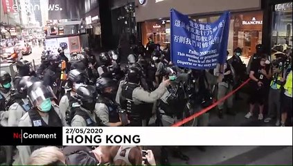 Hong Kong : manifestation contre un nouveau projet de loi anti-démocratie