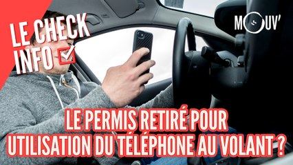Le permis retiré pour utilisation du téléphone au volant ?