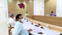 VIJAY RUPANI CABINET MEETING THROUGH VIDEO CONFERENCE IN GANDHINAGAR