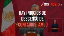 Hay indicios de descenso de contagios: AMLO