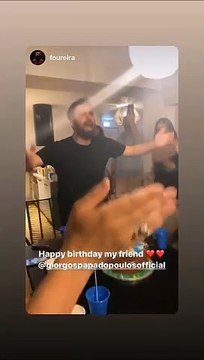 Γιώργος Παπαδόπουλος: Η τούρτα γενεθλίων με τον γιο του και οι καλεσμένοι