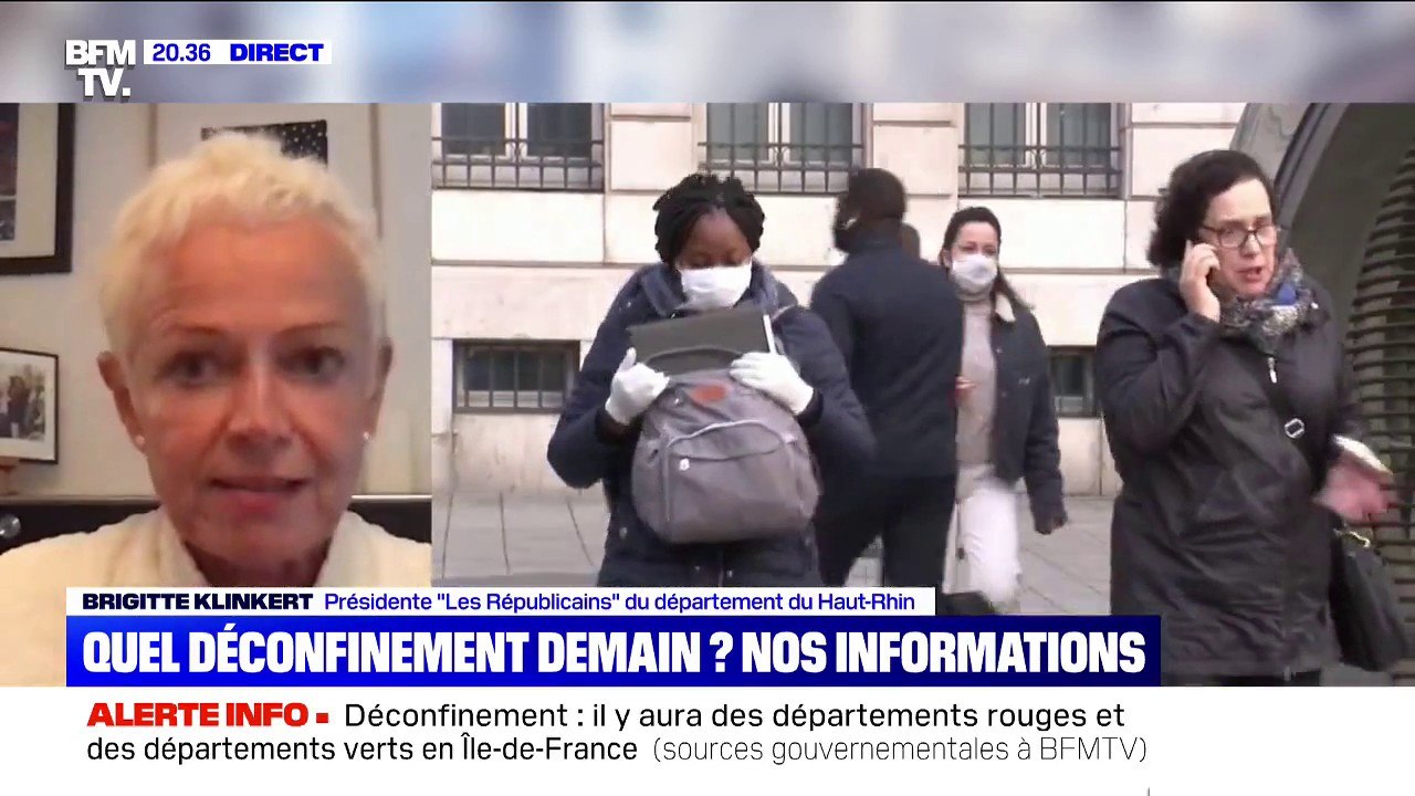 Déconfinement: "Si je prends en compte les indicateurs et critères en cours, nous devrions être vert", affirme la présidente du Haut-Rhin