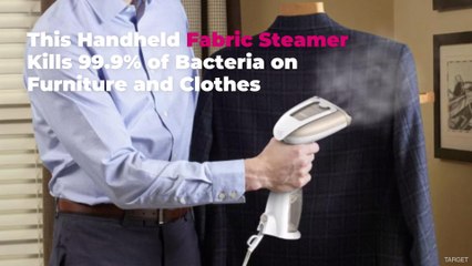 This Handheld Fabric Steamer Kills 99.9% of Bacteria on Furniture and Clothes