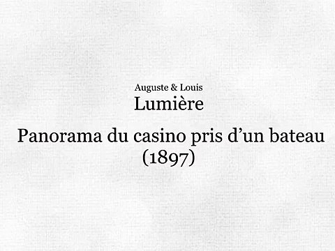 Panorama du casino pris d’un bateau (Panorama del casino tomada de un barco) [1897]