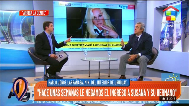 Habló el ministro del Interior de Uruguay por la llegada de Susana Giménez: Ingresó legalmente