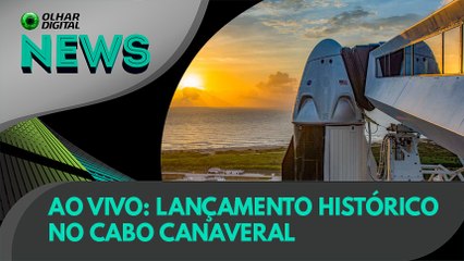 Ao vivo: lançamento histórico no Cabo Canaveral | 27/05/2020 #OlharDigital (241)