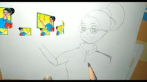 How to draw simple Teacher picture || Easy drawing ideas || Step by Step for Beginners