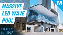 This endless wave pool is actually a massive LED display — Future Blink