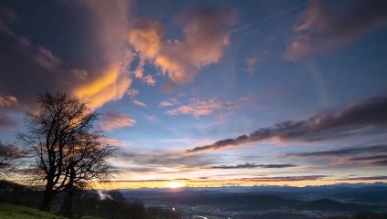 Sunrise views with relaxation music