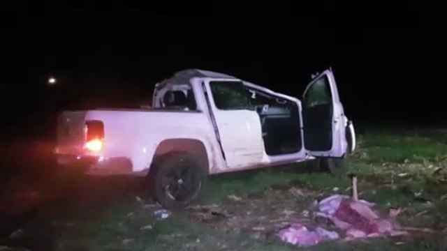 Duas pessoas ficam feridas em capotamento na rodovia BR-467