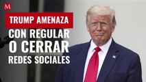 Trump amaga con cerrar redes sociales tras advertencia de Twitter sobre tuits 'engañosos'