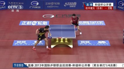 Wang Hao VS Kenta Matsudaria  2013 China Open